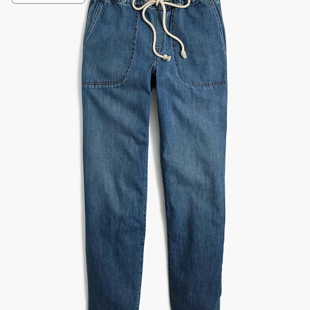 J. Crew Factory Denim drawstring pant. Size 29